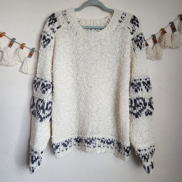 Anthropologie Pilcro Petra Eyelash Feather Open Knit Whisper Sweater Beachy S - Picture 1 of 12